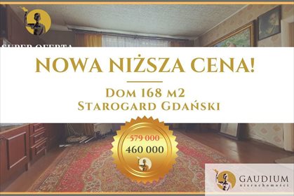 dom na sprzedaż 168m2 dom Starogard Gdański, Lubichowska