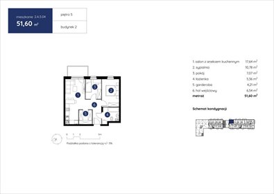 mieszkanie na sprzedaż 52m2 mieszkanie Lublin, Ponikwoda