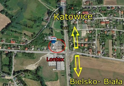 działka na wynajem 1000m2 działka Czechowice-Dziedzice