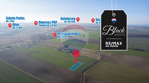 działka na sprzedaż 1065m2 działka Śmiechów