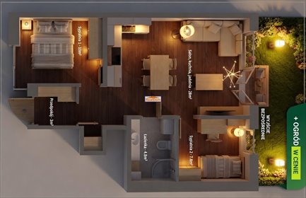 mieszkanie na sprzedaż 49m2 mieszkanie Kraków, Dębniki, Kliny, Spacerowa