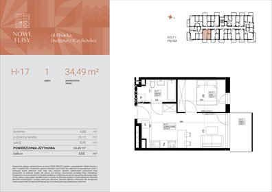 mieszkanie na sprzedaż 34m2 mieszkanie Bydgoszcz, Czyżkówko, Flisacka