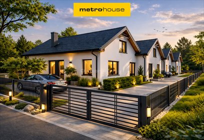 Nowoczesny dom bliźniaczy 128 m² z tarasem i ogrodem dom Biskupice