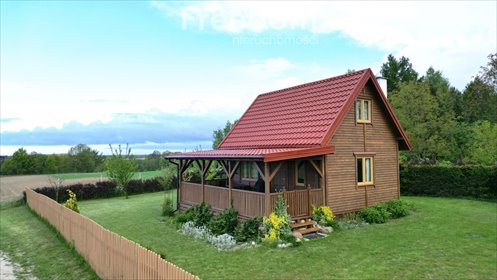 Urokliwy domek 35 m² z tarasem nad jeziorem Dauby dom Wielowieś