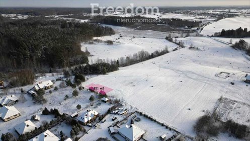 działka na sprzedaż 851m2 działka Różnowo