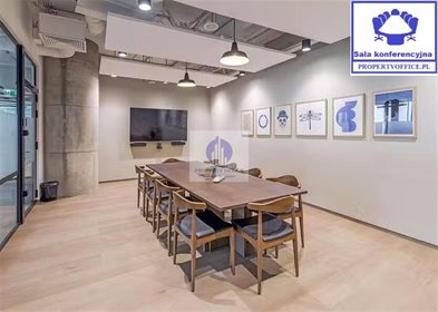 Nowoczesna sala konferencyjna 18 m² - klimatyzacja WiFi lokal użytkowy Warszawa, Wola, rondo Ignacego Daszyńskiego
