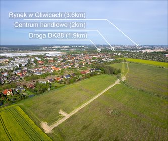 działka na sprzedaż 784m2 działka Gliwice