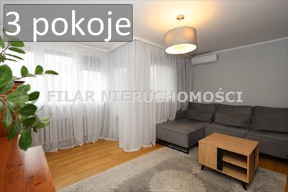 Przestronne 3-pokojowe mieszkanie z balkonem i klimatyzacją polecam! mieszkanie Lubin, Centrum