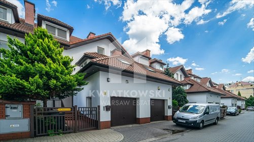 Luksusowy dom 8 pokoi na Mokotowie, strzeżone osiedle dom Warszawa, Mokotów, Sielce, Sobieszyńska