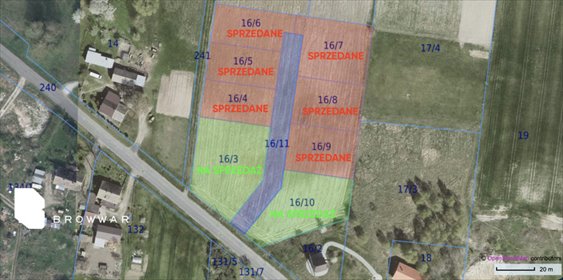 działka na sprzedaż 1677m2 działka Milicz
