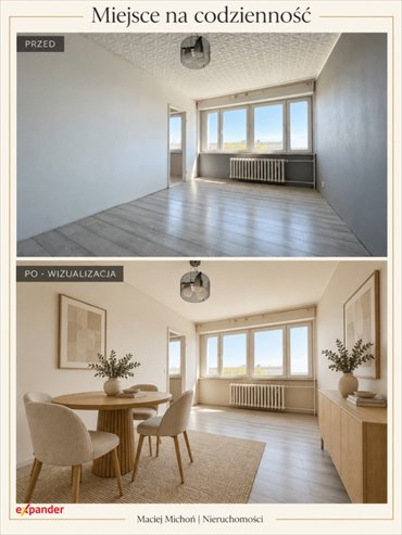 Na sprzedaż dwustronne mieszkanie 43 m² z potencjałem w Kaliszu mieszkanie Kalisz, Serbinowska