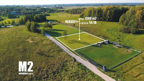 Sprzedam działkę 1000 m² z warunkami zabudowy w Rękusach działka Ełk, Rękusy
