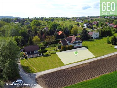 działka na sprzedaż 700m2 działka Niegoszowice, Działka budowlana w Niegoszowicach II linia zabudowy