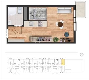 mieszkanie na sprzedaż 26m2 mieszkanie Wrocław, Fabryczna, Jaworska