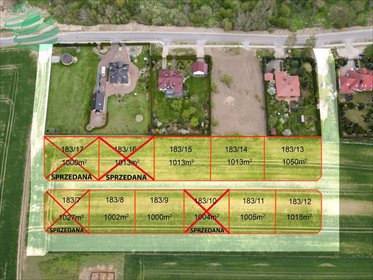 Polecam 8 działek 1000 m² w Bobrowiczkach, blisko S6 działka Bobrowiczki
