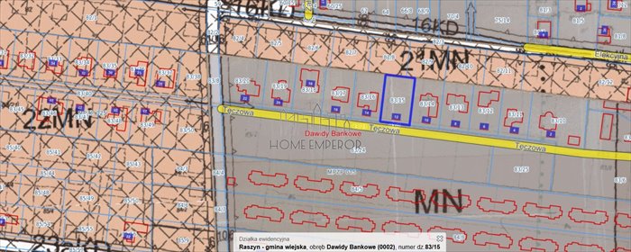 działka na sprzedaż 1000m2 działka Dawidy Bankowe, Tęczowa