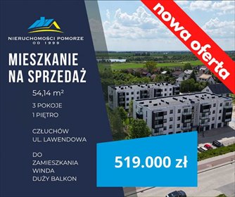 mieszkanie na sprzedaż 54m2 mieszkanie Człuchów, Lawendowa