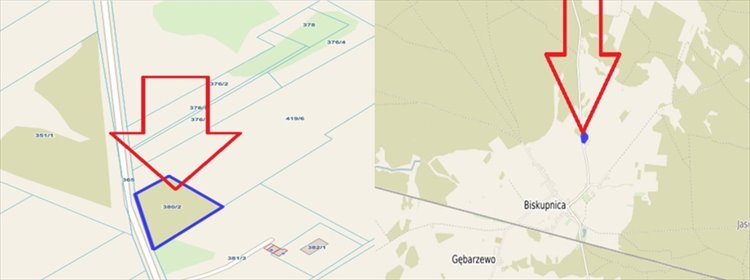 działka na sprzedaż 4400m2 działka Biskupnica