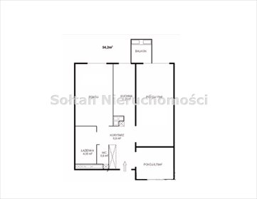 Przestronne 3-pokojowe mieszkanie z balkonem na Mokotowie mieszkanie Warszawa, Mokotów, Służew nad Dolinką, Jana Sebastiana Bacha