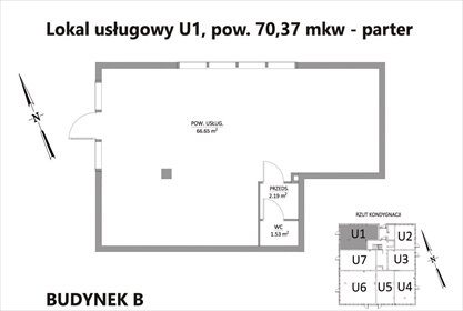 lokal użytkowy na sprzedaż 70m2 lokal użytkowy Wrocław, Brochów, Syryjska