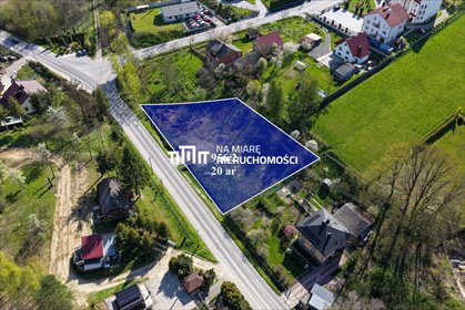 Działka usługowa 20 arów przy drodze asfaltowej w Hermanowej działka Hermanowa