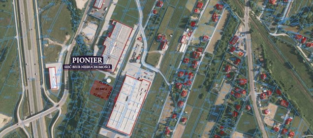 Działka przemysłowo-usługowa 2100 m² w Wilkowicach działka Wilkowice