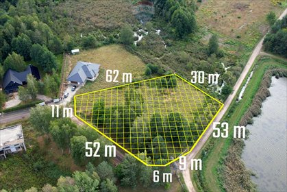 działka na sprzedaż 3808m2 działka Grzegorzewice, Malownicza Osada