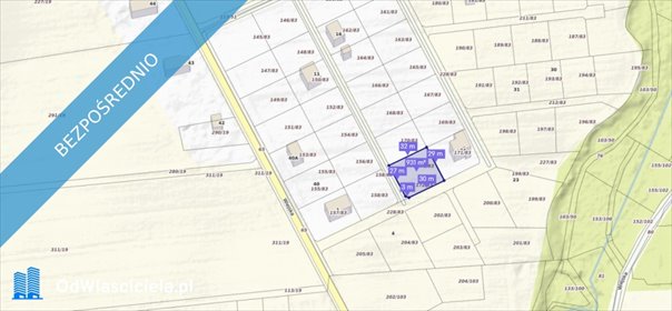 działka na sprzedaż 936m2 działka Czarków, Spokojna