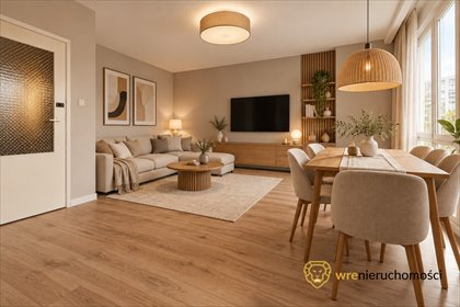 Przestronne 2-pokojowe mieszkanie z potencjałem (45,76 m²) mieszkanie Wrocław, Południe, Ludwika Hirszfelda