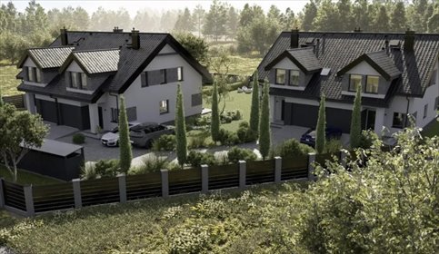 Nowoczesny bliźniak 136 m² z garażem i 5 pokoi dom Dobra, Biedronki