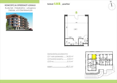 lokal użytkowy na wynajem 40m2 lokal użytkowy Zabrze, Centrum, Sienkiewicza