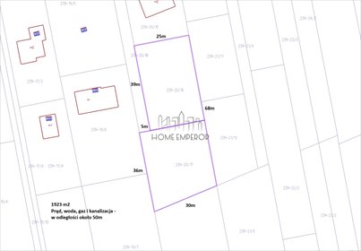 Działka pod zabudowę z mediami w Otwocku, 955 m² działka Otwock, Grunwaldzka