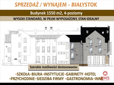 lokal użytkowy na sprzedaż 1550m2 lokal użytkowy Białystok, Centrum
