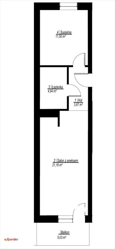 mieszkanie na sprzedaż 41m2 mieszkanie Poznań, Ptasia