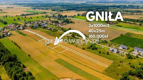 działka na sprzedaż 1000m2 działka Dobrzyniewo Duże, Gniła