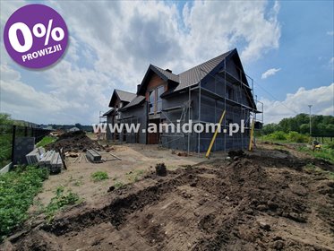 Nowoczesny bliźniak 154 m2 z garażem i dużą działką dom Dobczyn