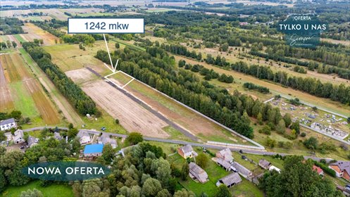 Na sprzedaż działka 1242 m² w Rembieszowie z dostępem do prądu i wody działka Rembieszów