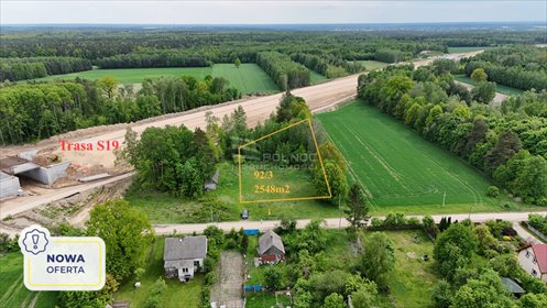 działka na sprzedaż 2548m2 działka Laskowszczyzna