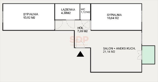 mieszkanie na sprzedaż 58m2 mieszkanie Wrocław, Krzyki, Huby