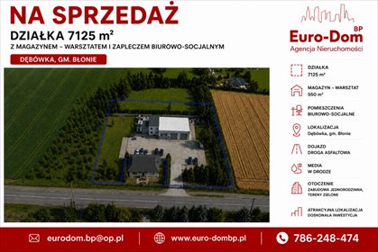 Magazyn 550 m² z biurem i dużym placem w Dębówce magazyn Dębówka