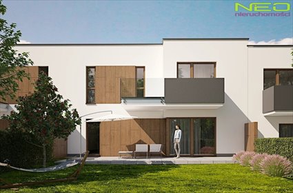 Nowoczesny dom z ogródkiem, garażem i balkonami dom Częstochowa, Grabówka