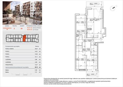 mieszkanie na sprzedaż 90m2 mieszkanie Bydgoszcz, Bielawy, Jana Karola Chodkiewicza