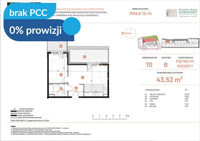 Nowoczesne 2-pokojowe mieszkanie w Bydgoszczy mieszkanie Bydgoszcz, Fordońska