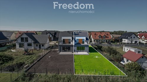 Nowoczesny bliźniak 160 m² z ogrodem i garażem dom Pruszcz Gdański