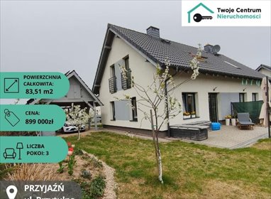 Przytulny dom 84 m2 z tarasem, garażem i fotowoltaiką dom Przyjaźń, Przytulna