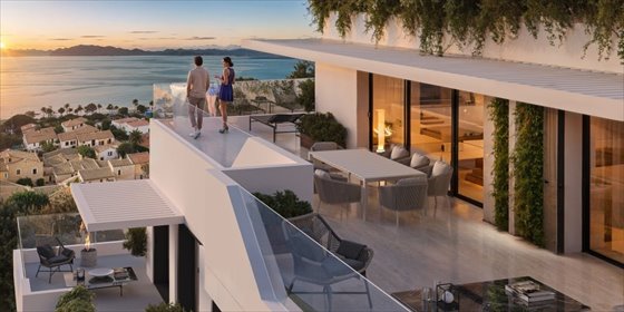 Ekskluzywny apartament z panoramicznym widokiem na morze mieszkanie Mijas