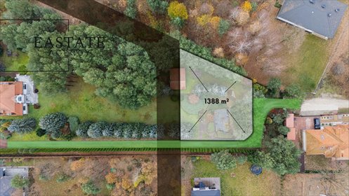 działka na sprzedaż 1388m2 działka Wiktorów, Leśna