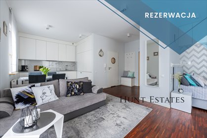 Eleganckie studio 40 m2 z balkonem, wysoki standard mieszkanie Warszawa, Mokotów, Górny Mokotów, Jana Karola Chodkiewicza
