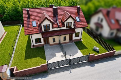 Nowoczesny dom bliźniak 98 m2, ogród, garaż, stan deweloperski dom Bibice