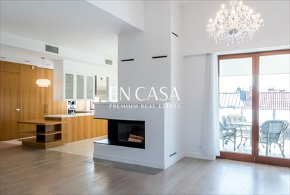Luksusowy apartament 176 m² z tarasem i kominkiem mieszkanie Warszawa, Wilanów, Rotmistrzowska